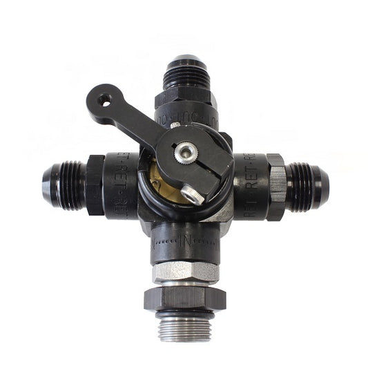 Enderle EN85215 4-Way Shut Off Valve -8an