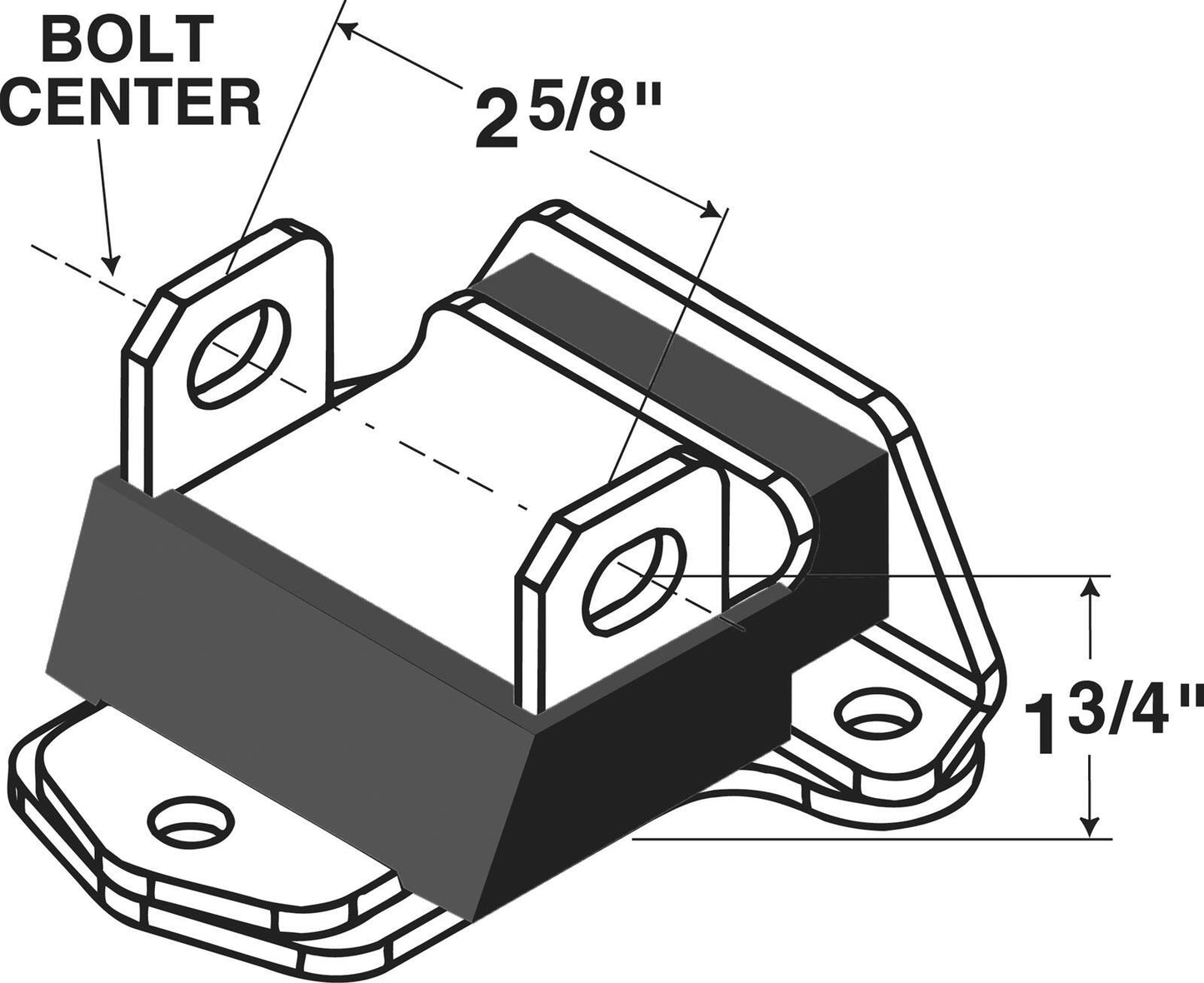 Energy Suspension ENS-3-1114G Chev V8 Motor Mounts Bolt-In Steel Polyurethane Zinc/Black