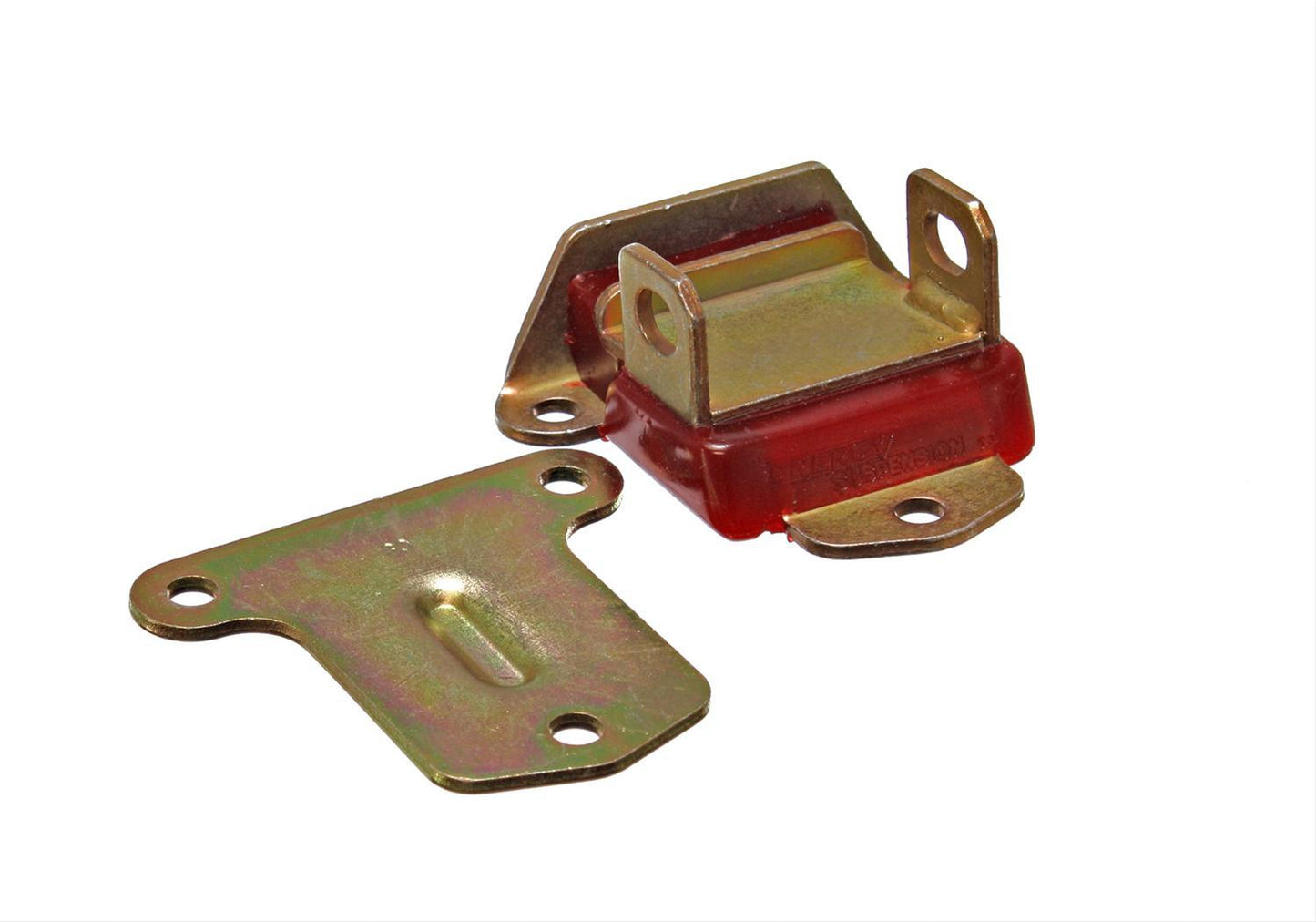 Energy Suspension ENS-3-1114R Chev V8 Motor Mounts Bolt-In Steel Polyurethane Zinc/Red