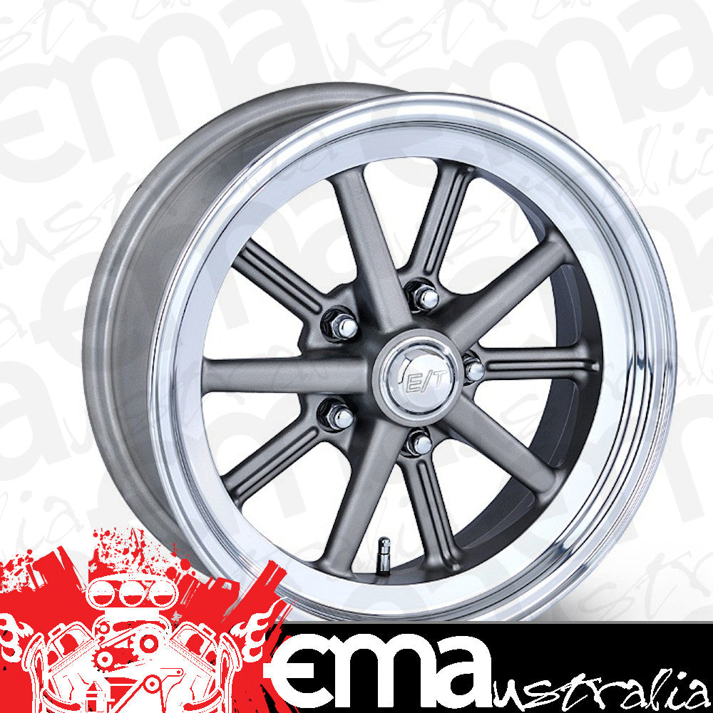 Team Three Wheels ET54X45 1 Piece E-T Gasser Cast Center Rim 10 Spoke 15" X 4.5" X 2-3/8" Bs w/ 5 X 4.5" Bc