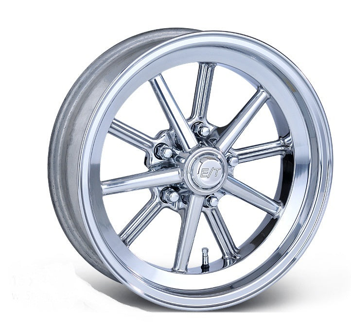 Team Three Wheels ET56XPP47 1 Piece E-T Gasser Polished Rim 10 Spoke 15" X 6" X 3-3/4" Bs w/ 5 X 4.75" Bc