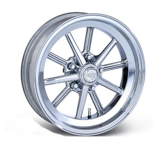 Team Three Wheels ET56XPP47 1 Piece E-T Gasser Polished Rim 10 Spoke 15" X 6" X 3-3/4" Bs w/ 5 X 4.75" Bc