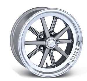 Team Three Wheels ET58FFD45 2 Piece E-T Fueler Deep Cast Polished Rim 15" X 8" X 2-3/4" Bs w/ 5 X 4.5" Bc