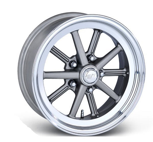 Team Three Wheels ET58FFD45 2 Piece E-T Fueler Deep Cast Polished Rim 15" X 8" X 2-3/4" Bs w/ 5 X 4.5" Bc