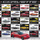 Engine Master Australia EUR-6000-0683 Corvette Evolution Jigsaw Puzzle 1000 Piece
