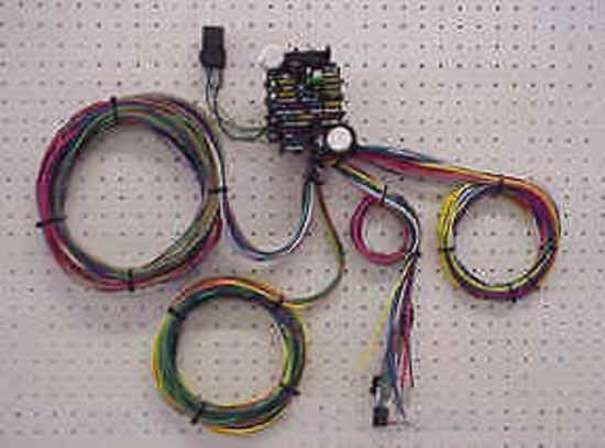 EZ Wiring EZ21 21 Circuit Wiring Harness w/ Standard Fuses & Fuse Panel