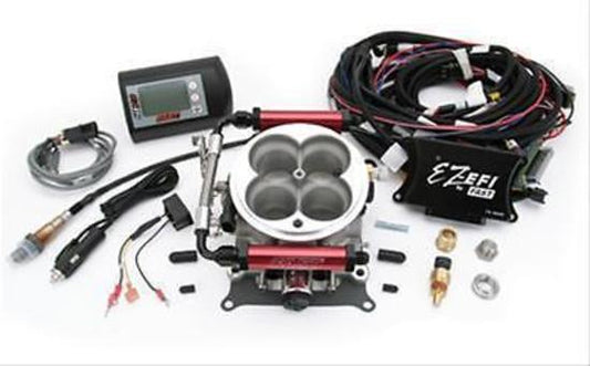 Designed for engines making less than 550 hp. Not recommended for supercharged applications EZ-EFI 4 Bbl Throttle Body Self Tuning EFI System Base Kit FAST - Fuel Air Spark