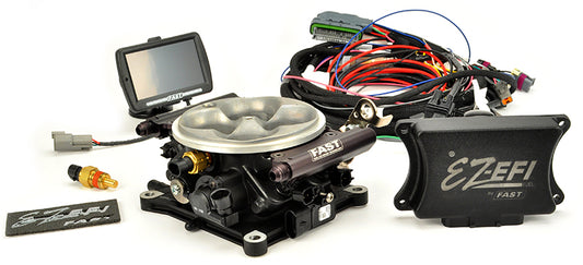FAST FAST30226-KIT EZ-EFI Self Tuning Fuel Injection System Base Kit Incl Throttle Body ECU 02 Sensor Injectors And Wiring