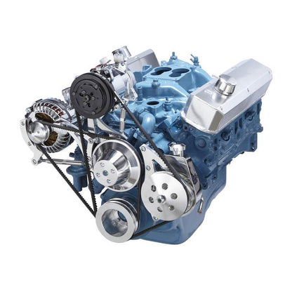 CVF 360-AC-SYSTEM Chrysler Small Block Power Steering A/C & Alternator System 318 340 & 360