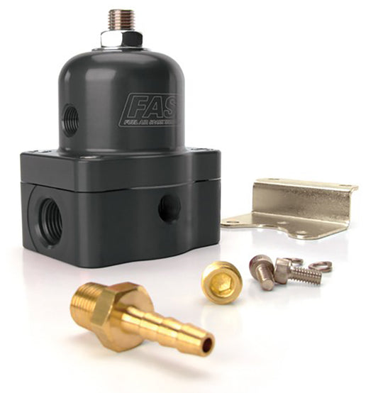 FAST FAST307030 EFI Fuel Pressure Regulator 30-70 Psi X2 -6An Inlet/Outlet & X1 -6An Return w/ 1/8" Vacuum Port