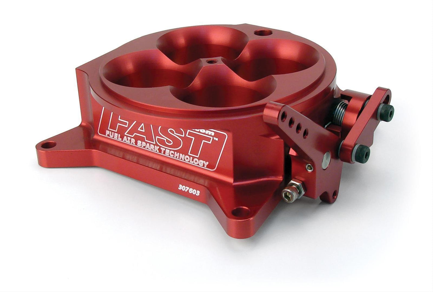 FAST FAST307603 1375Cfm High Flow 4150 Type 4Bbl Throttle Body Red Inc Tps & Iac