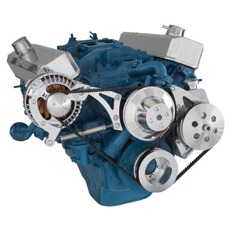 CVF 360-PS-SYSTEM Chrysler Small Block Power Steering & Alternator System 318 340 & 360