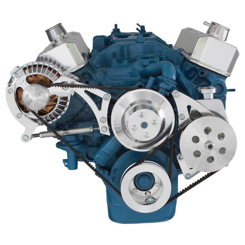 CVF 360-PS-SYSTEM Chrysler Small Block Power Steering & Alternator System 318 340 & 360