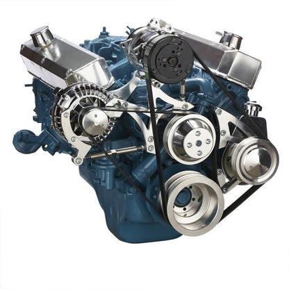 CVF 360-SERPENTINE-AC Small Block Chrysler Serpentine Conversion Air Conditioning and Power Steering