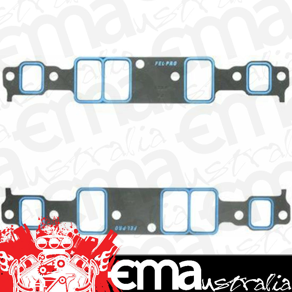 Fel-Pro Gaskets FE1202 Printoseal Intake Manifold Gasket Set Suit Chev V6 229 & 262 No Exhaust Crossover 1.28" X 2.10" ..060"