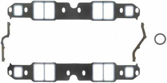 Fel-Pro Gaskets FE1209 Printoseal Intake Manifold Gasket Set Suit SB Chev 262-400, No Exhaust Crossover 1.38" X 2.38" .060"