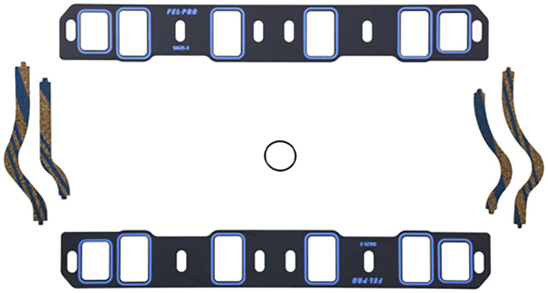 Fel-Pro Gaskets FE1262S3 Printoseal Steel Core Intake Manifold Gasket Set Suit SB Ford 289-351W 1.28" X 2.10" .065"