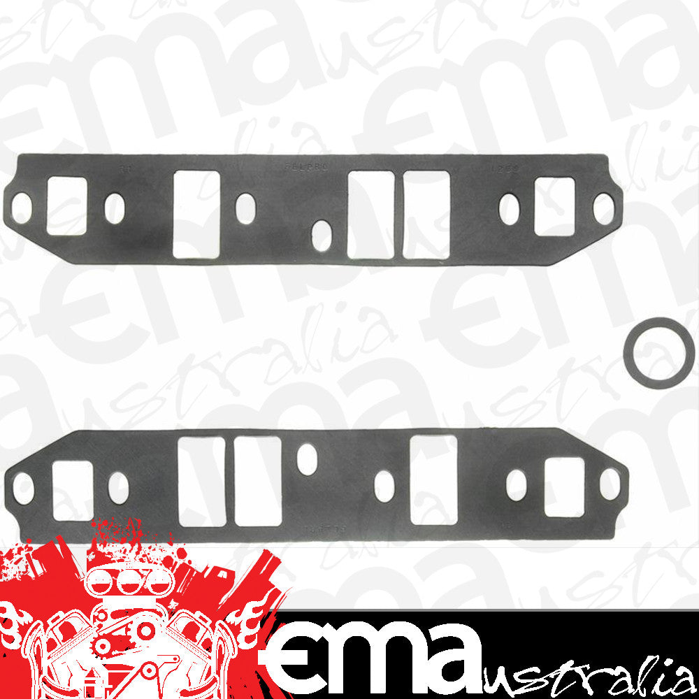 Fel-Pro Gaskets FE1268 Intake Manifold Gasket Set Chev V6 90Ç÷ Raised Port 1.15" X 2.18"