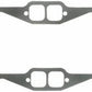 Fel-Pro Gaskets FE1405 Chev SB Perforated Steel Exhaust Gasket Set Large Race Port 1.55" X 1.55"