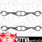 Fel-Pro Gaskets FE1405 Chev SB Perforated Steel Exhaust Gasket Set Large Race Port 1.55" X 1.55"