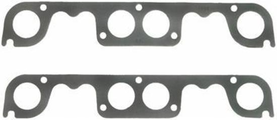Fel-Pro Gaskets FE1409 Perforated Steel Exhaust Gasket Set Suit SB Chev Brodix 18Ç÷ Spread Port 1.81" Round