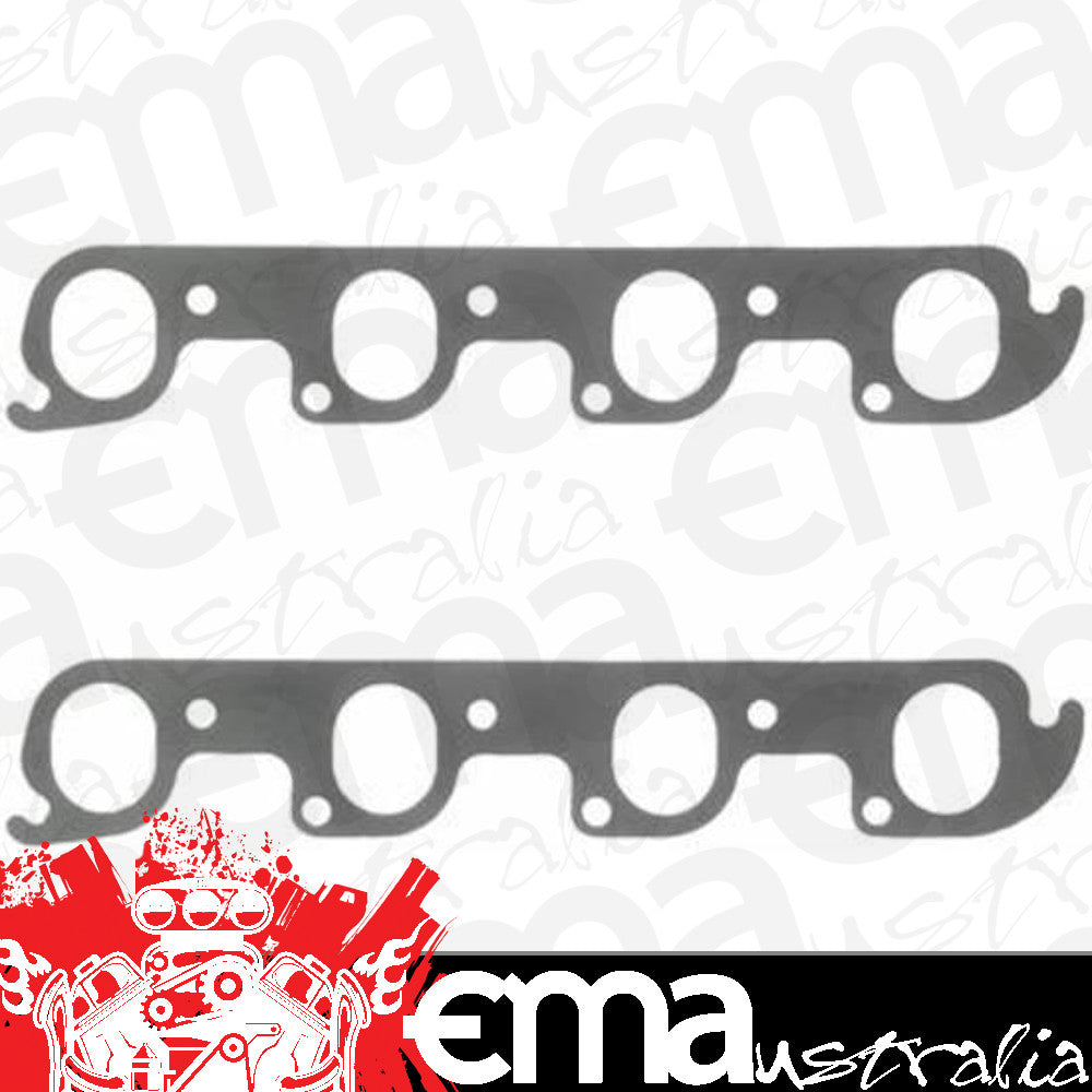Fel-Pro Gaskets FE1430 Perforated Steel Exhaust Gasket Set Suit Ford 302-351C 2V Heads 1.56" X 1.98"