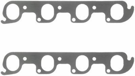 Fel-Pro Gaskets FE1430 Perforated Steel Exhaust Gasket Set Suit Ford 302-351C 2V Heads 1.56" X 1.98"