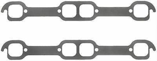 Fits Chev small block Gen 1 262-400 c.i.d Exhaust Header Gasket Set SB 18 Pro Action 1.74" X 1.60" Fel-Pro Gaskets FE1482