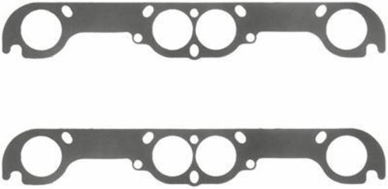 Fel-Pro Gaskets FE1483 Perforated Steel Exhaust Gasket Set Suit SB Chev 18Ç÷ Adapter Plate 2.00" Round