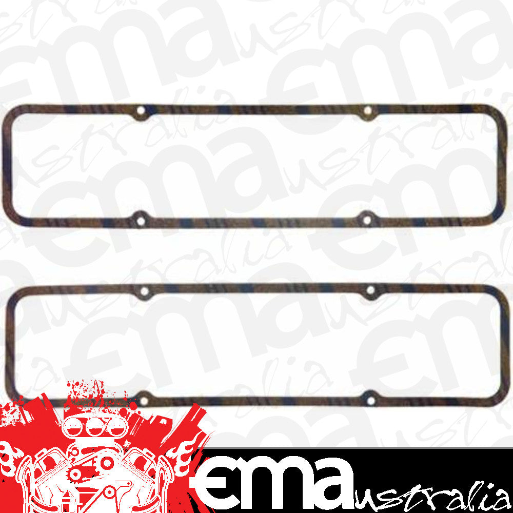 Fel-Pro Gaskets FE1604 Cork/Rubber Valve Cover Gaskets With Steel Core Suit SB Chev 262-400 5/16" Thick