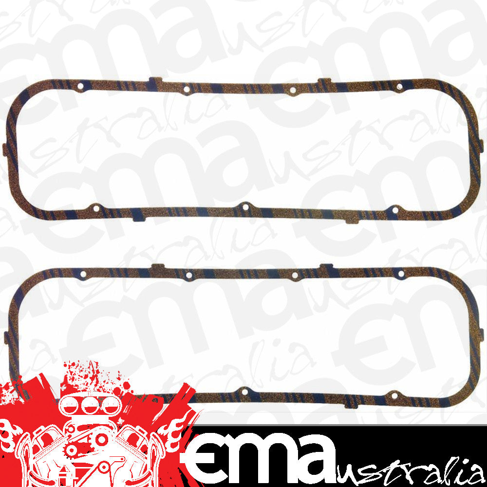 Fel-Pro Gaskets FE1606 Chev BB Valve Cover Gasket Set Blue Stripe Cork/Rubber