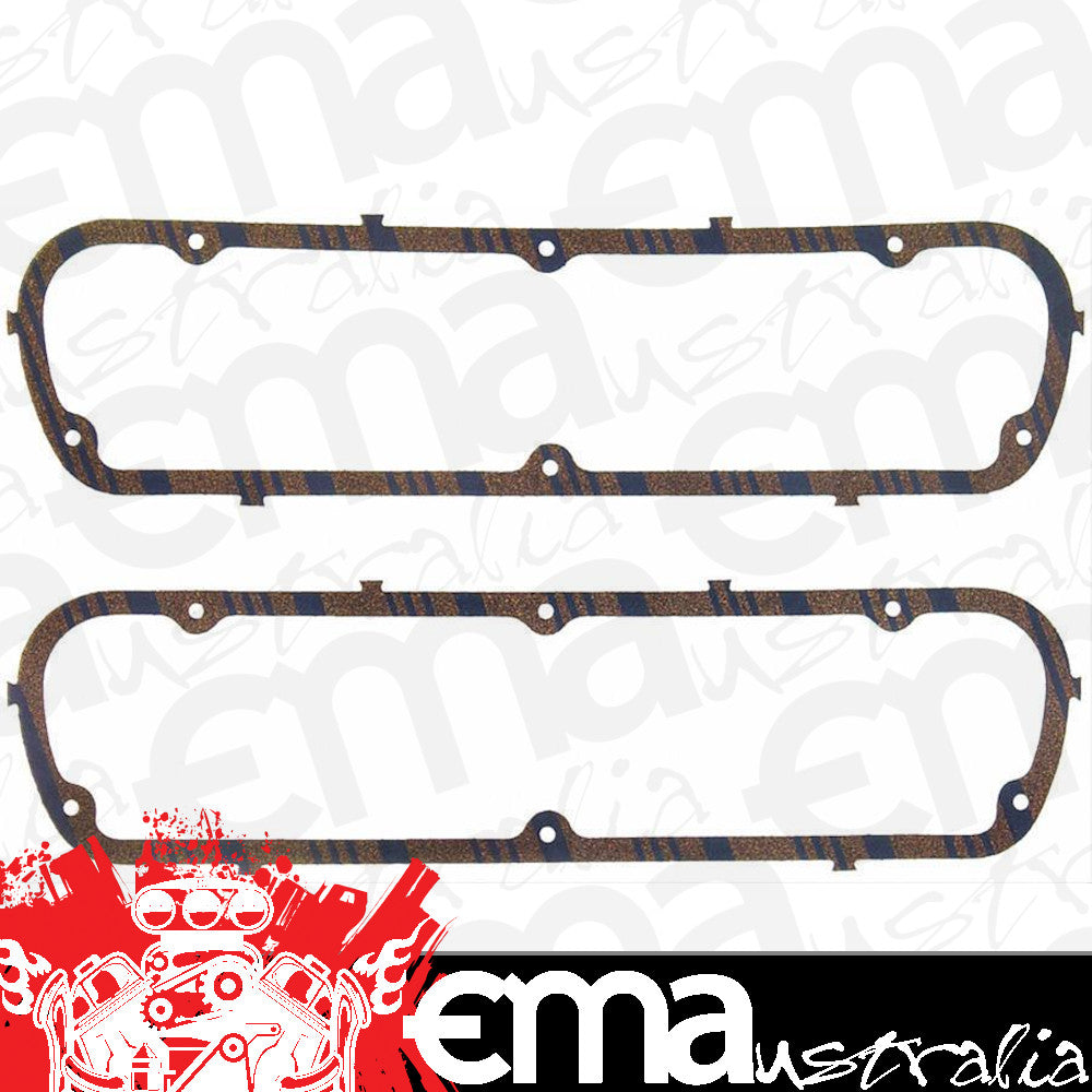 Fel-Pro Gaskets FE1613 Valve Cover Gaskets Ford Windsor 289-351 Blue Stripe Cork/Rubber