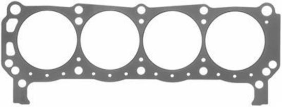 Fel-Pro Gaskets FE17060 Marine Stainless Core Head Gasket Suit SB Ford 289-302-351W, 4.080" Bore, .049" Compressed Thickness