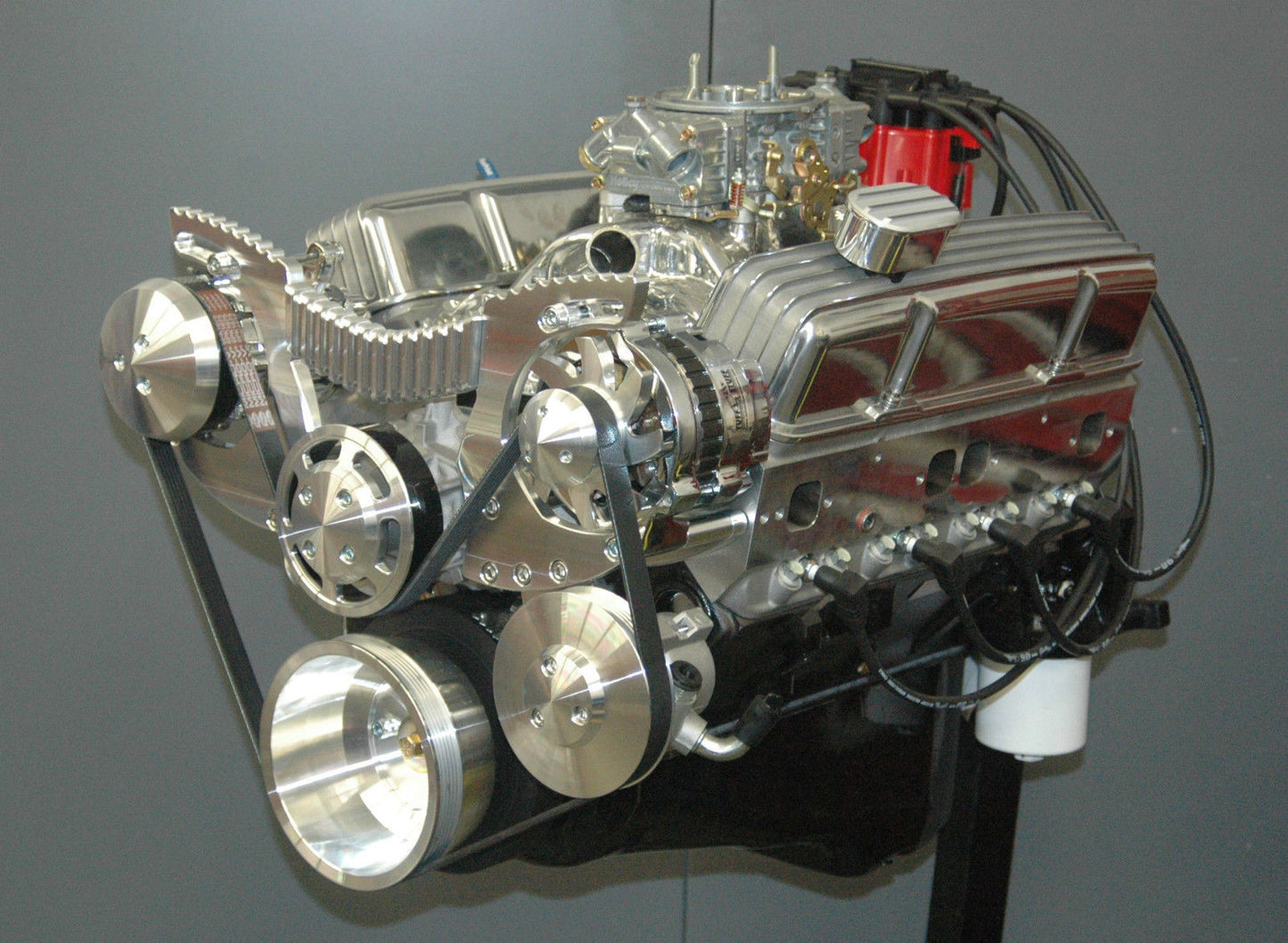 Engine Master Australia 383STROKER430HP 383Stroker430HP EMA - Chevrolet 383 Stroker Engine 430HP w/ Alloy Heads A/C & P/S Serpentine Kit