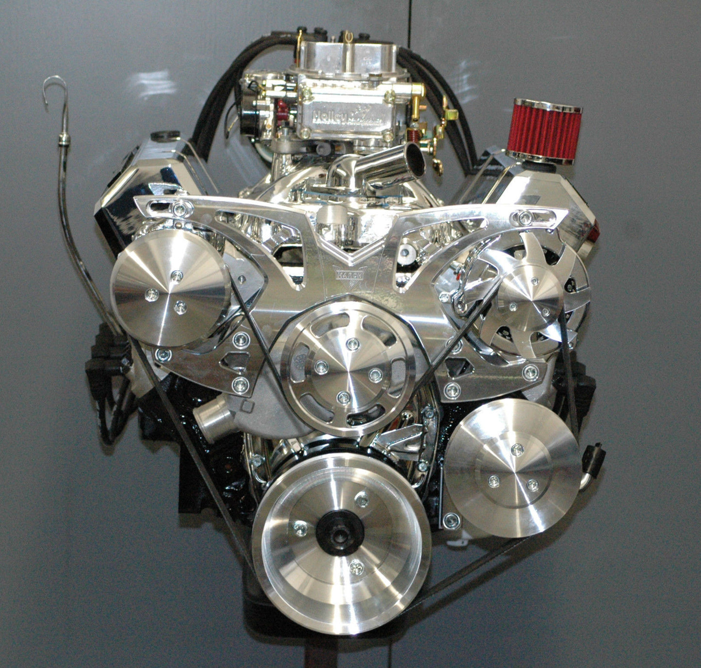 Engine Master Australia 383STROKERalloy 383Strokeralloy EMA - Chevrolet 383 Stroker Engine 430HP 450Ft/Lb Alloy Heads w/ Serpentine A/C Kit