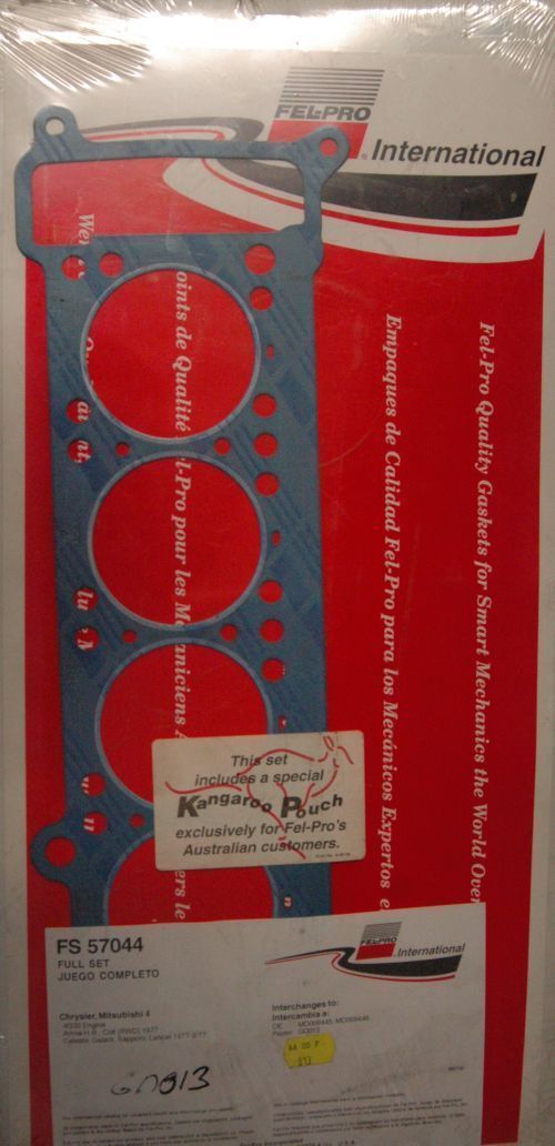 Fel-Pro Gaskets FEFS57044 Full Engine Gasket Set Suit Mitsubishi 4G32 1.6L 4Cyl 1977
