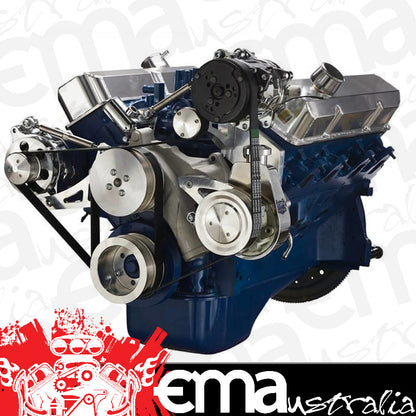 CVF 390-SERPENTINE-AC Ford 390 Serpentine System - AC Alternator & Power Steering