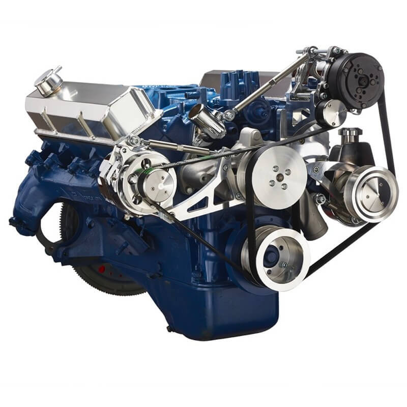 CVF 390-SERPENTINE-AC Ford 390 Serpentine System - AC Alternator & Power Steering