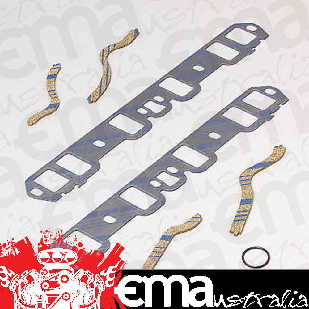 Suit Ford Small Block Windsor 302C.I.D. 1977-85, 351W 1975-91 Intake Manifold Gasket Set 302W Fel-Pro Gaskets FEMS90361