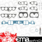 Fel-Pro Gaskets FEMS93035-1 Tpi Intake Gasket Set Chev SB 5.0/5.7L V8 With Tpi 1986-On