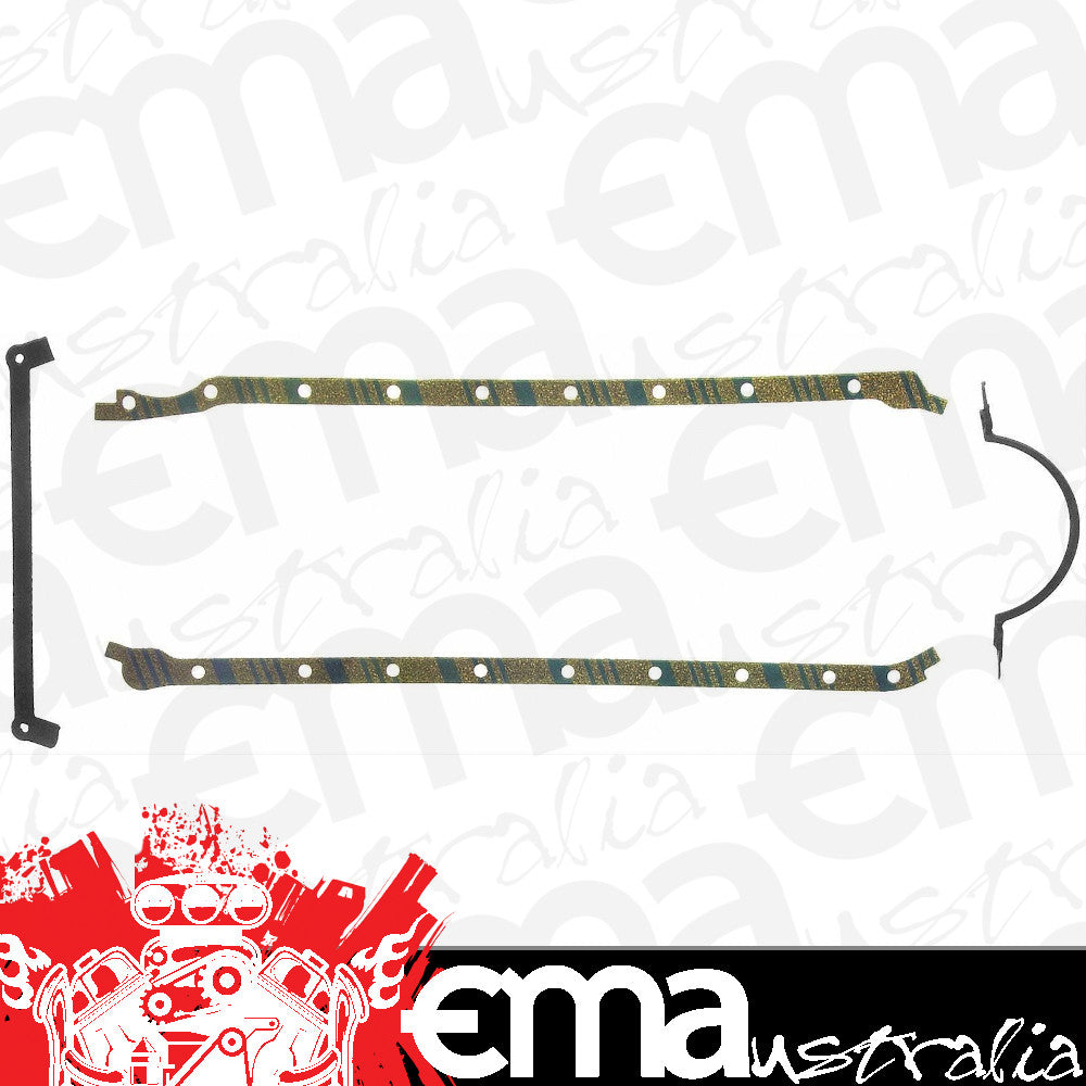 Chevy big block Mark IV 396-454ci V8 Multi-Piece Cork/Rubber Sump Gasket Set Fpos30061C1 Chev BB Fel-Pro Gaskets FEOS30061C1