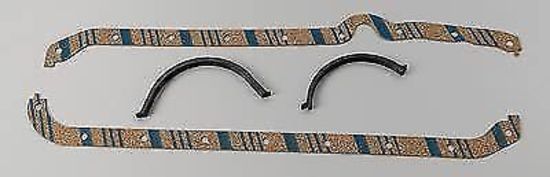 Fel-Pro Gaskets FEOS5197C-2 Multi-Piece Cork/Rubber Sump Gasket Chev SB Thin Seal