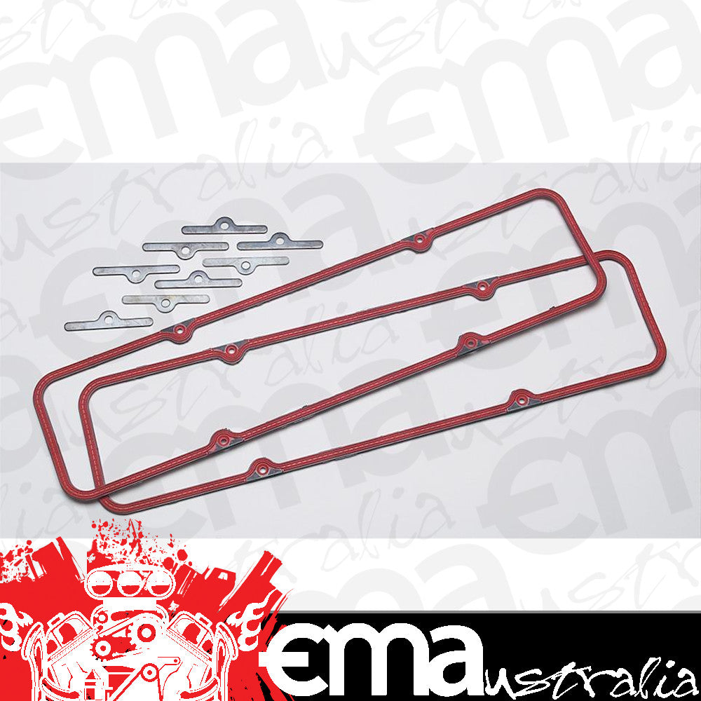 Fel-Pro Gaskets FEVS12869T Chev SB 262-400 Permadry Rubber Valve Cover Gasket Set