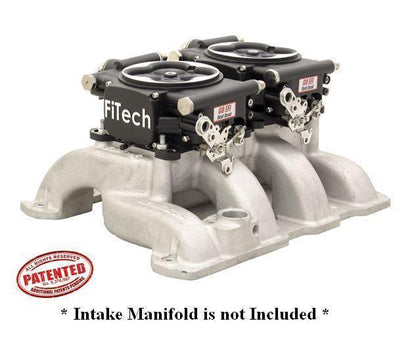 Fitech FH30062 Fitech Go Efi 2X4 625Hp Dual Quad Self Tuning Fuel Injection Black