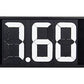 Flip-A-Dial FLIST327 Et Dial In Board 3 Digit w/ Mounting Holes 4" X 9" White Numbers