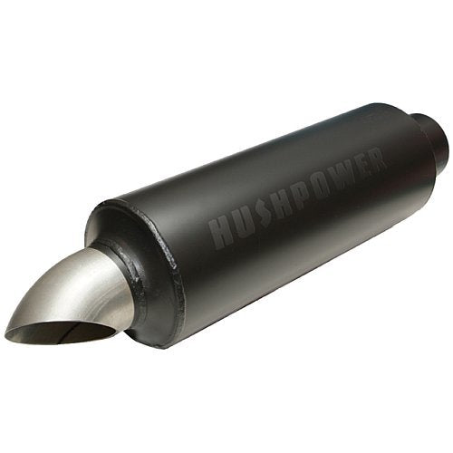 Flowmaster FLO13016101 Hushpower Pro Series Turndown Muffler Round, 3" Inlet / 3.5" Outlet