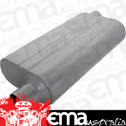 Flowmaster FLO942553 Delta Flow 50 Muffler Offset 2.5" In/Offset Out 23" Long