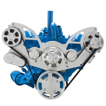 CVF 401-WRAPTOR-ACO Serpentine System for AMC Jeep 304 360 & 401 - AC & Alternator - All Inclusive