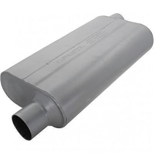 Flowmaster FLO942553 Delta Flow 50 Muffler Offset 2.5" In/Offset Out 23" Long