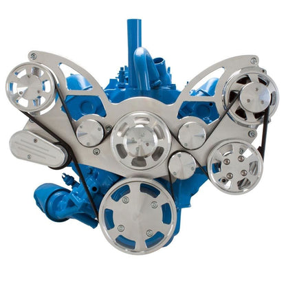 CVF 401-WRAPTOR-PS Serpentine System for AMC Jeep 304 360 & 401 - Power Steering & Alternator - All Inclusive
